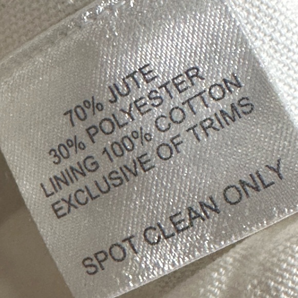 Estrella Shirleah Jute Bag Multicolor Round Wood Handles Vegan Made in India - Picture 6 of 13